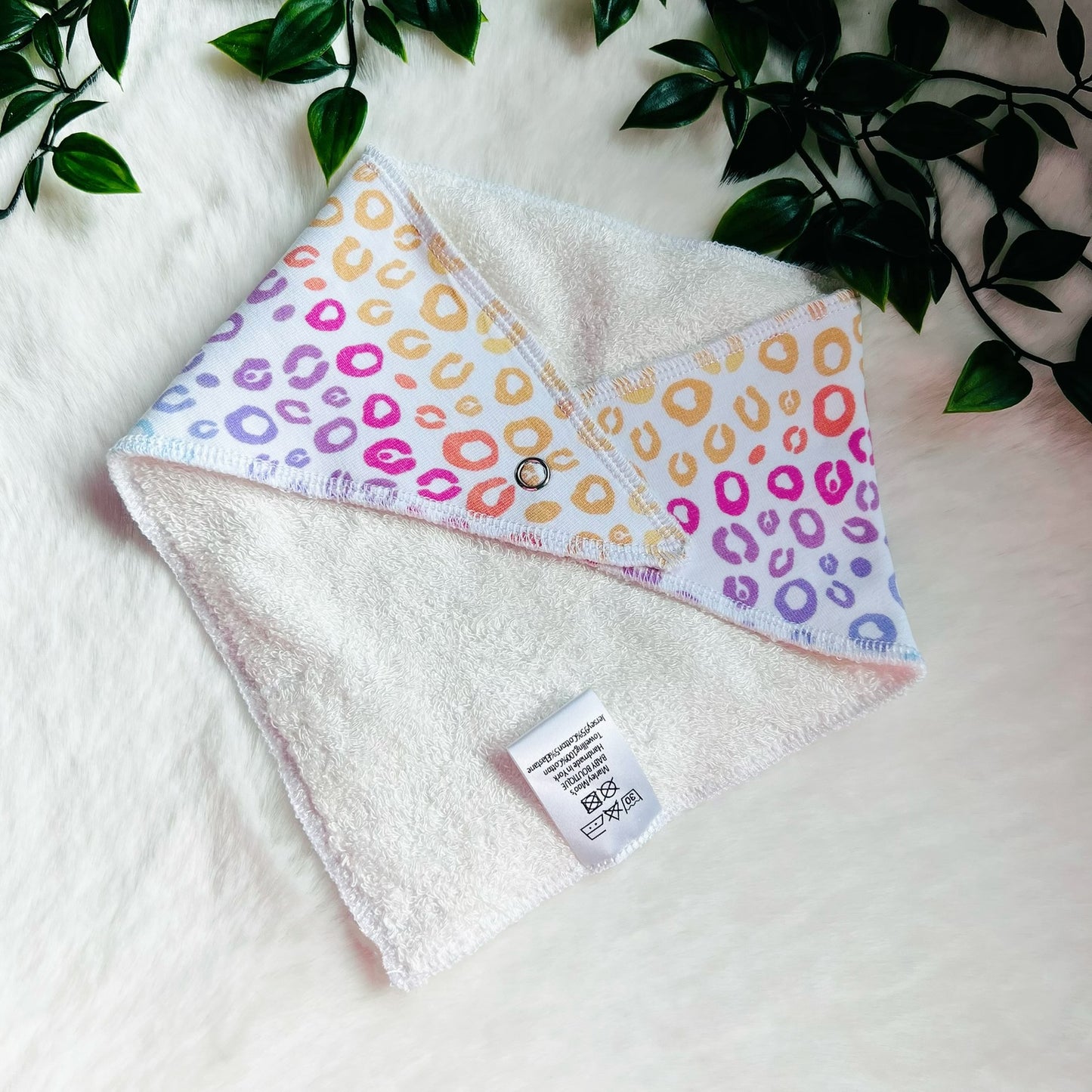 The Rainbow Leopard Baby & Toddler Bib