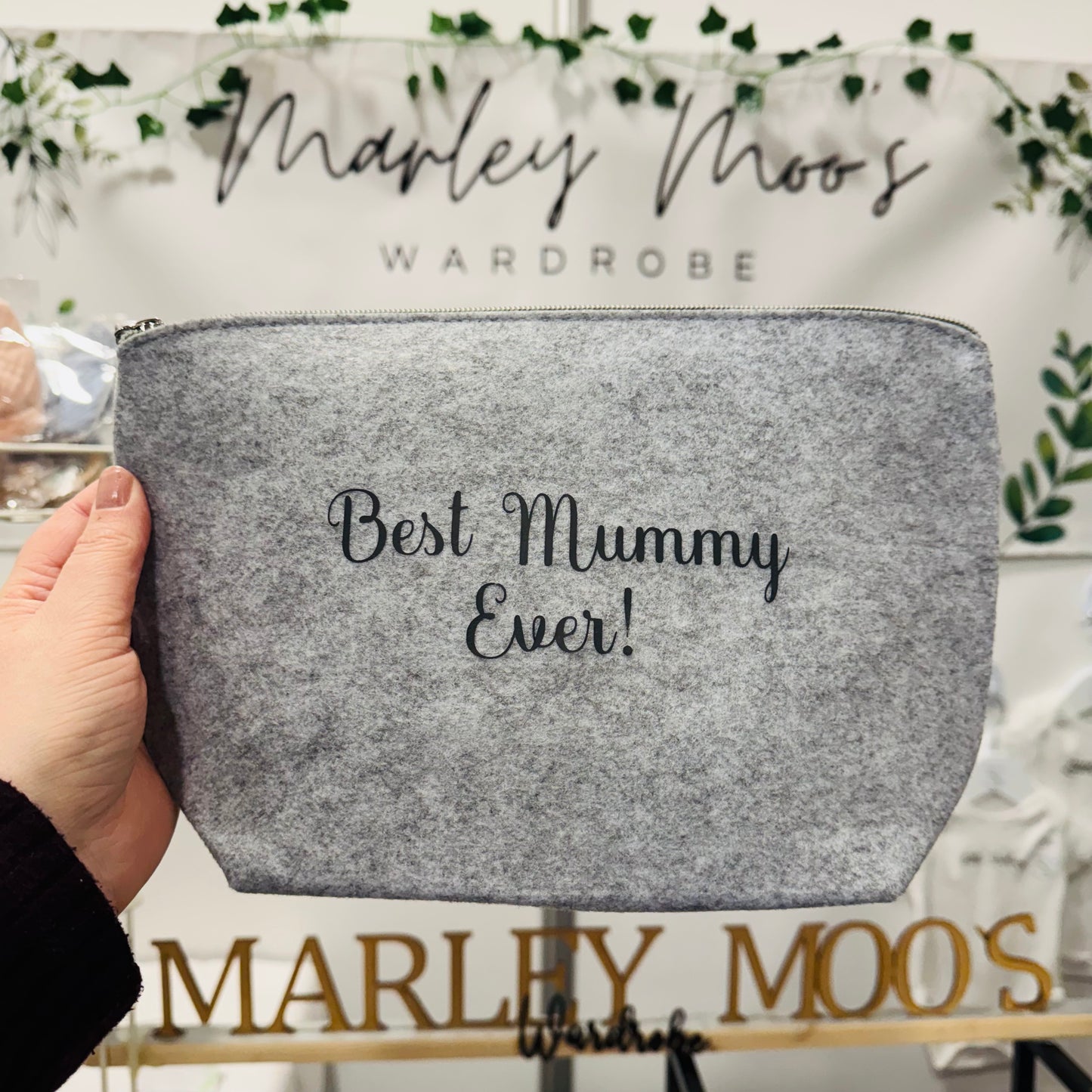 Best Mummy Ever Grey Make Up Bag