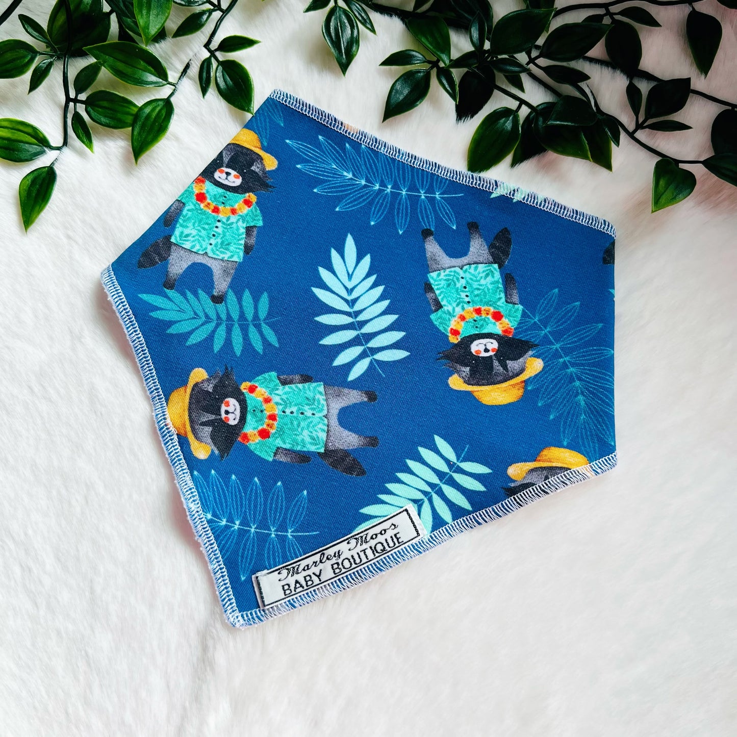 The Blue Hawaiian Raccoon Baby & Toddler Bib