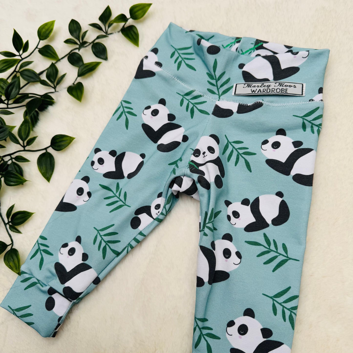 The Mint Green Panda Leggings