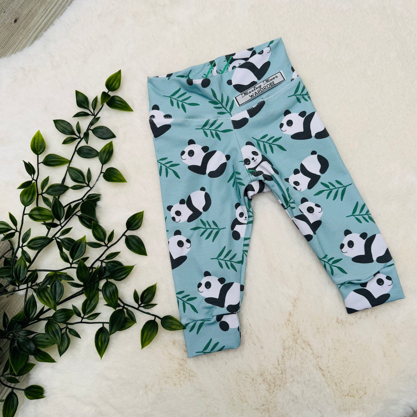 The Mint Green Panda Leggings
