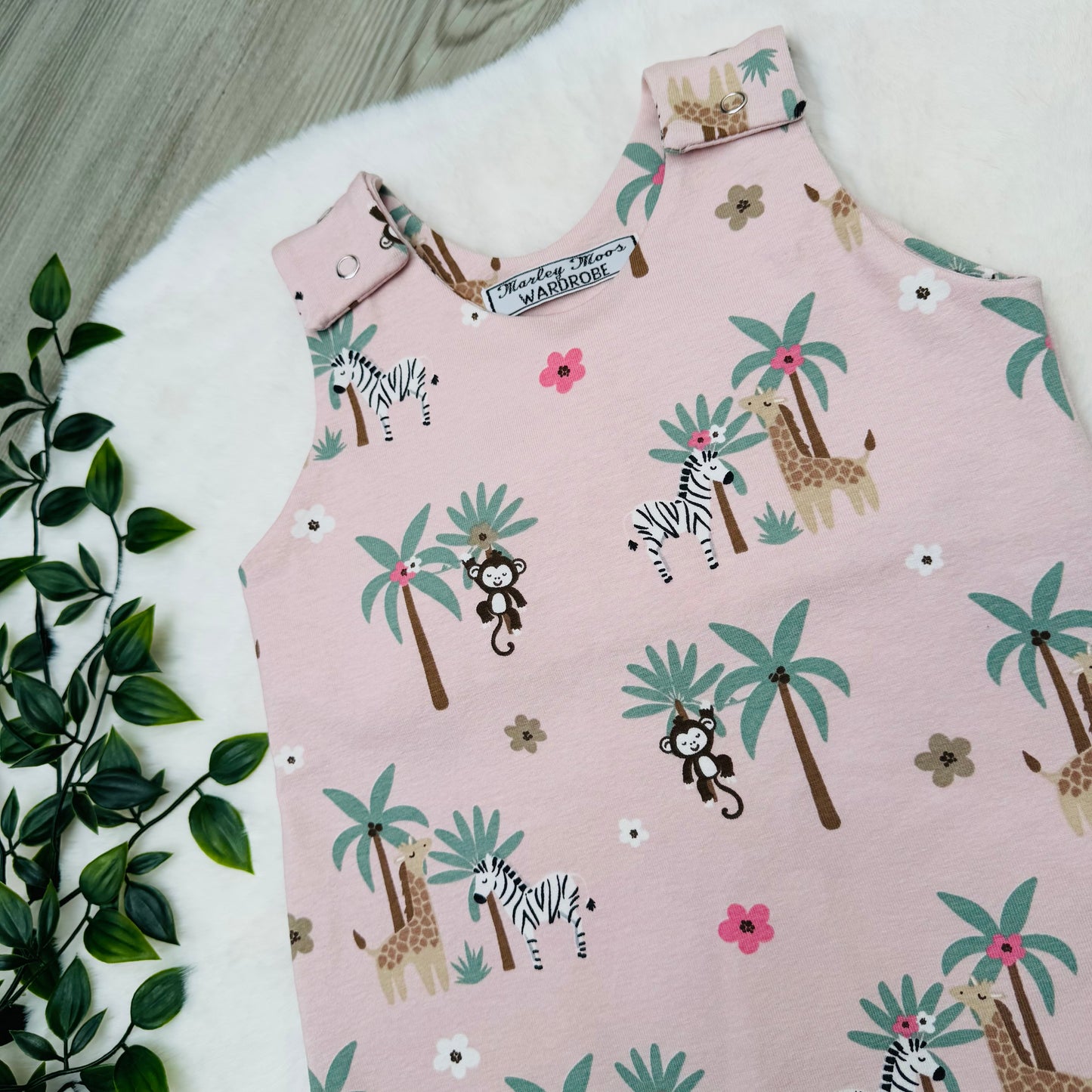 The Pink Safari Romper