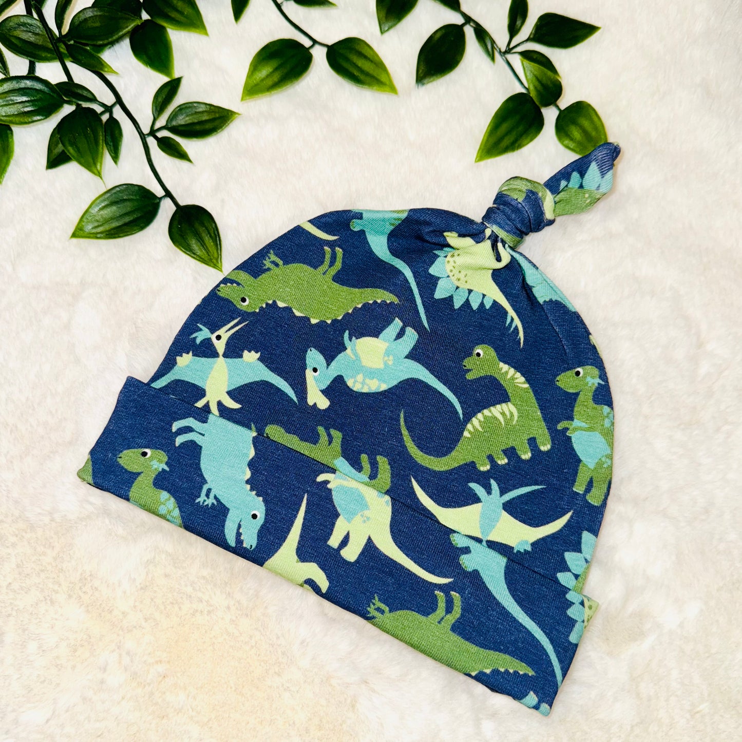 The Navy Dino Baby Hat