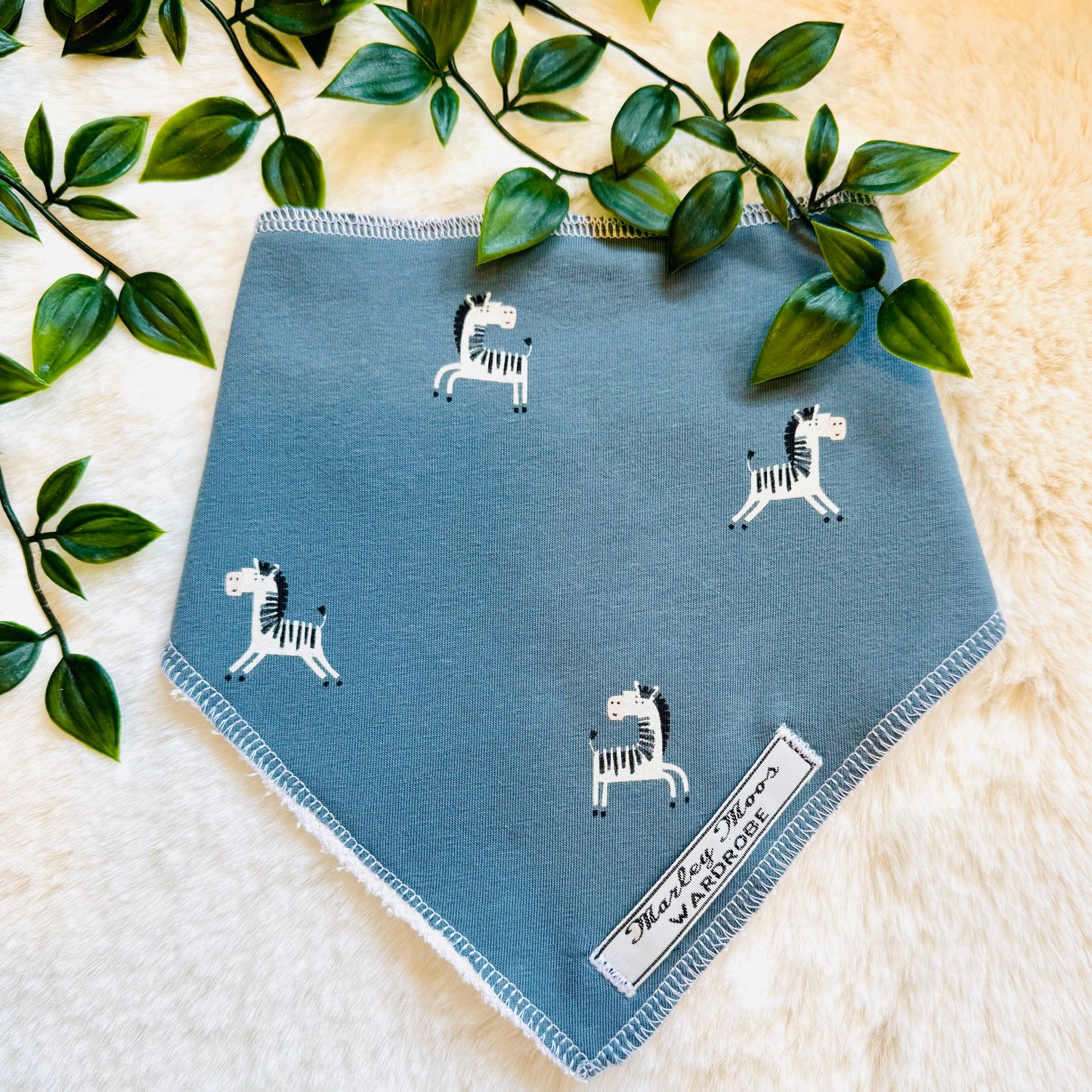 The Blue Zebra Baby & Toddler Bib