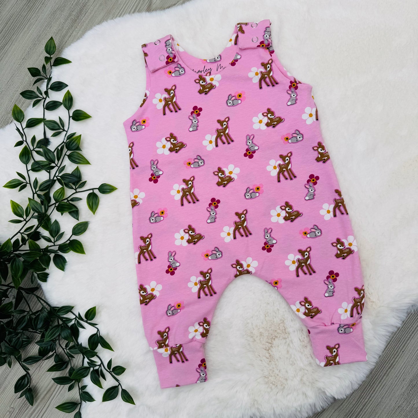 The Pink Little Deer Romper