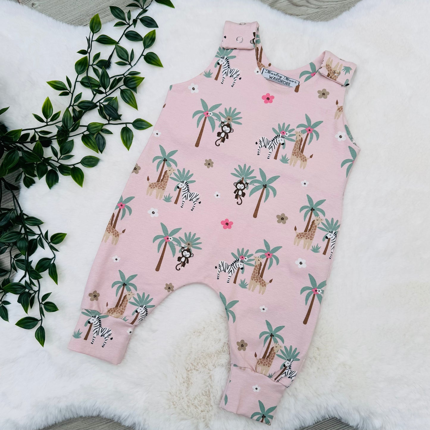 The Pink Safari Romper