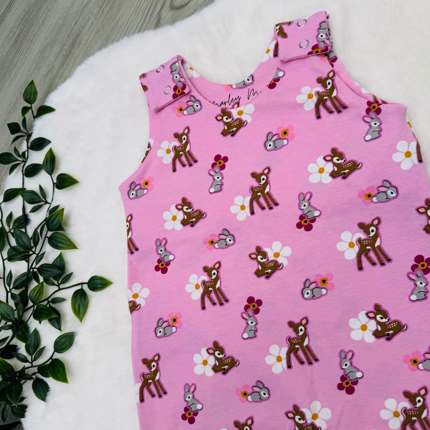 The Pink Little Deer Romper