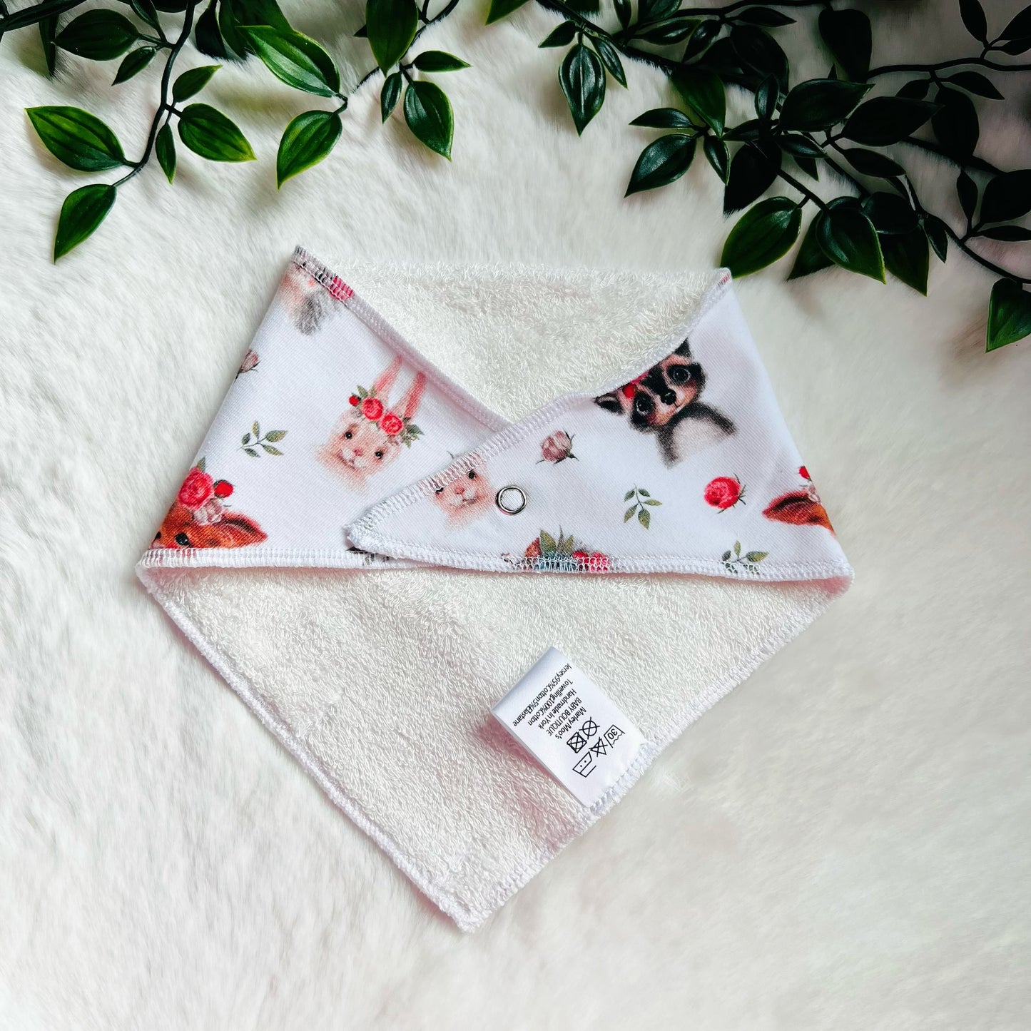 The Woodland Rose Baby & Toddler Bib