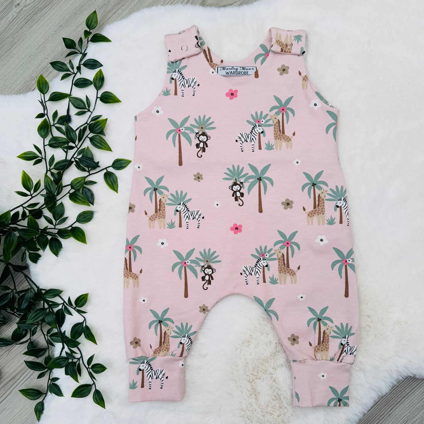 The Pink Safari Romper