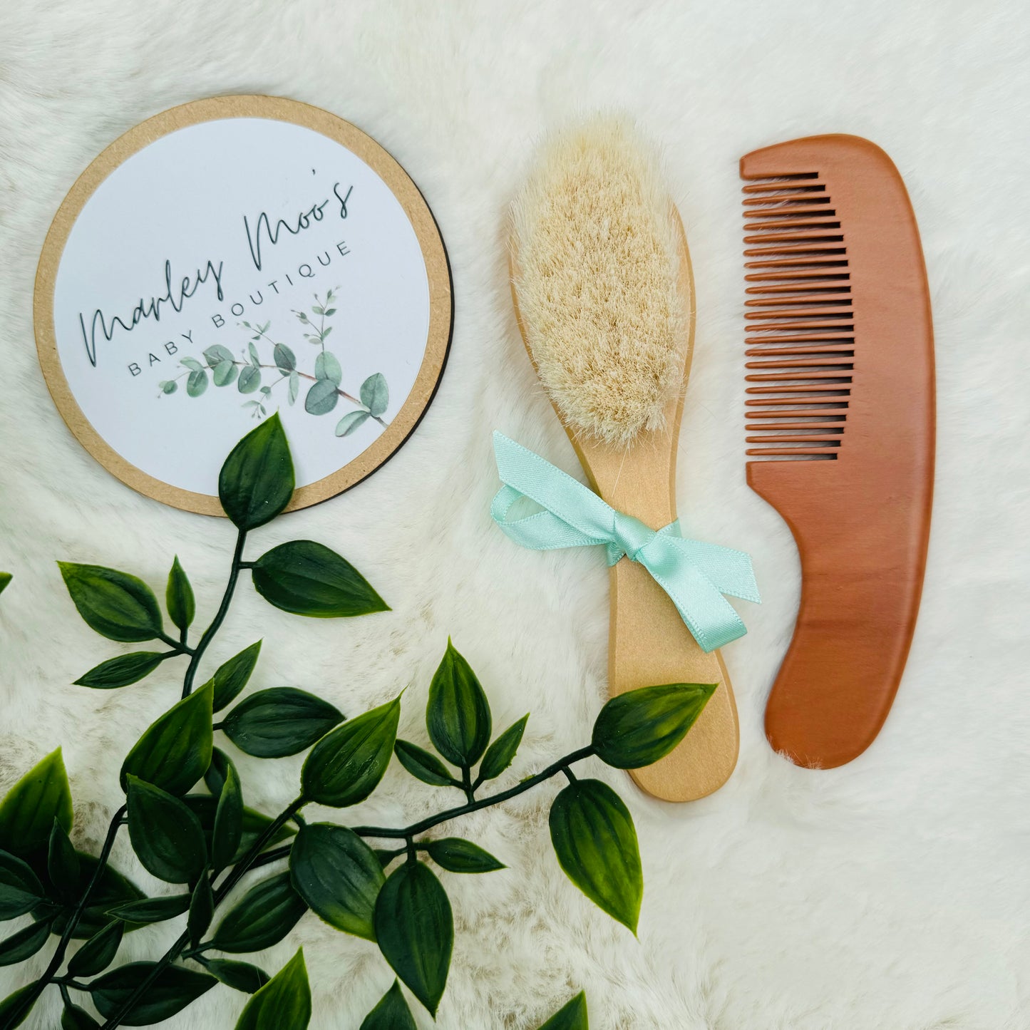 Bamboo Baby Brush And Comb Set