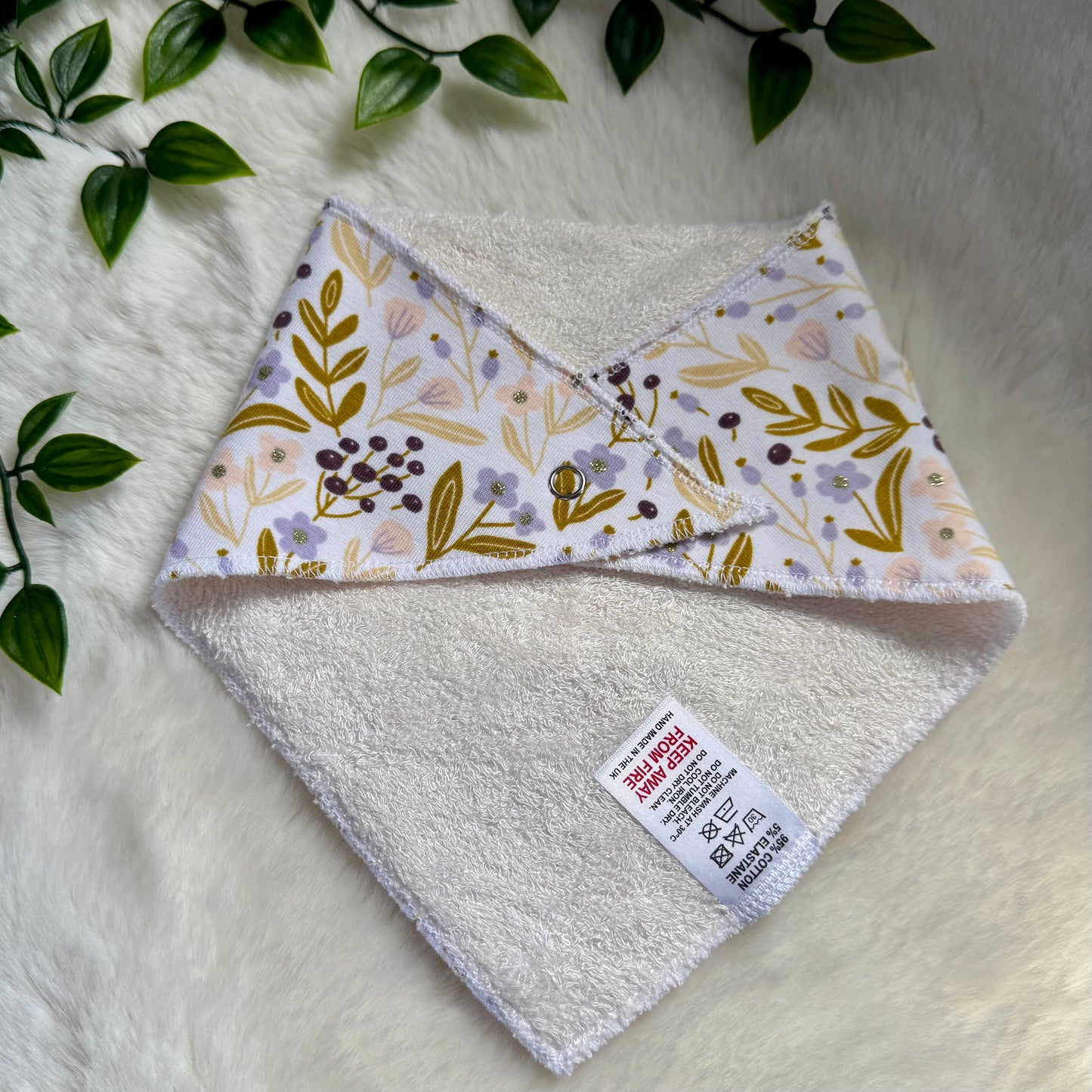 The Wild Flowers Floral Baby & Toddler Bib