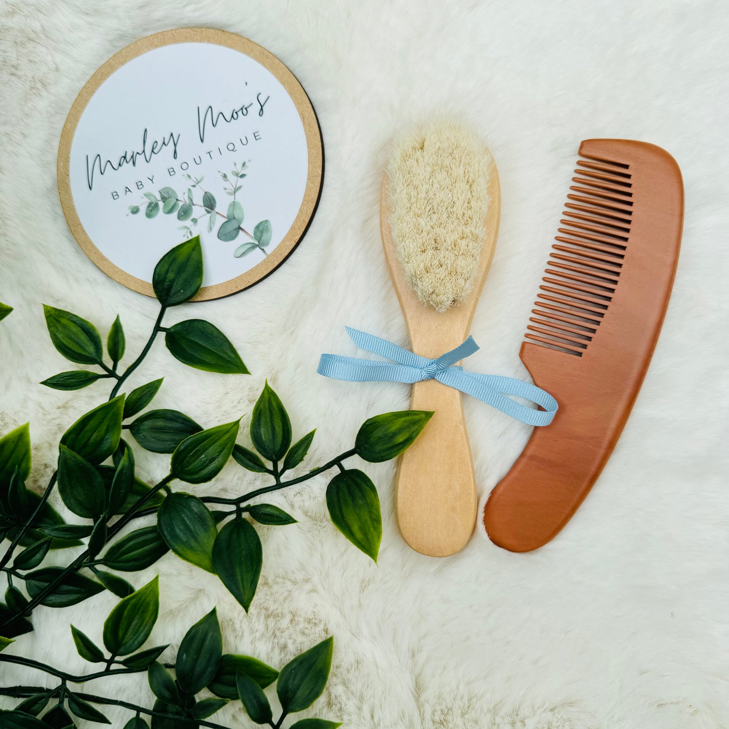 Bamboo Baby Brush And Comb Set