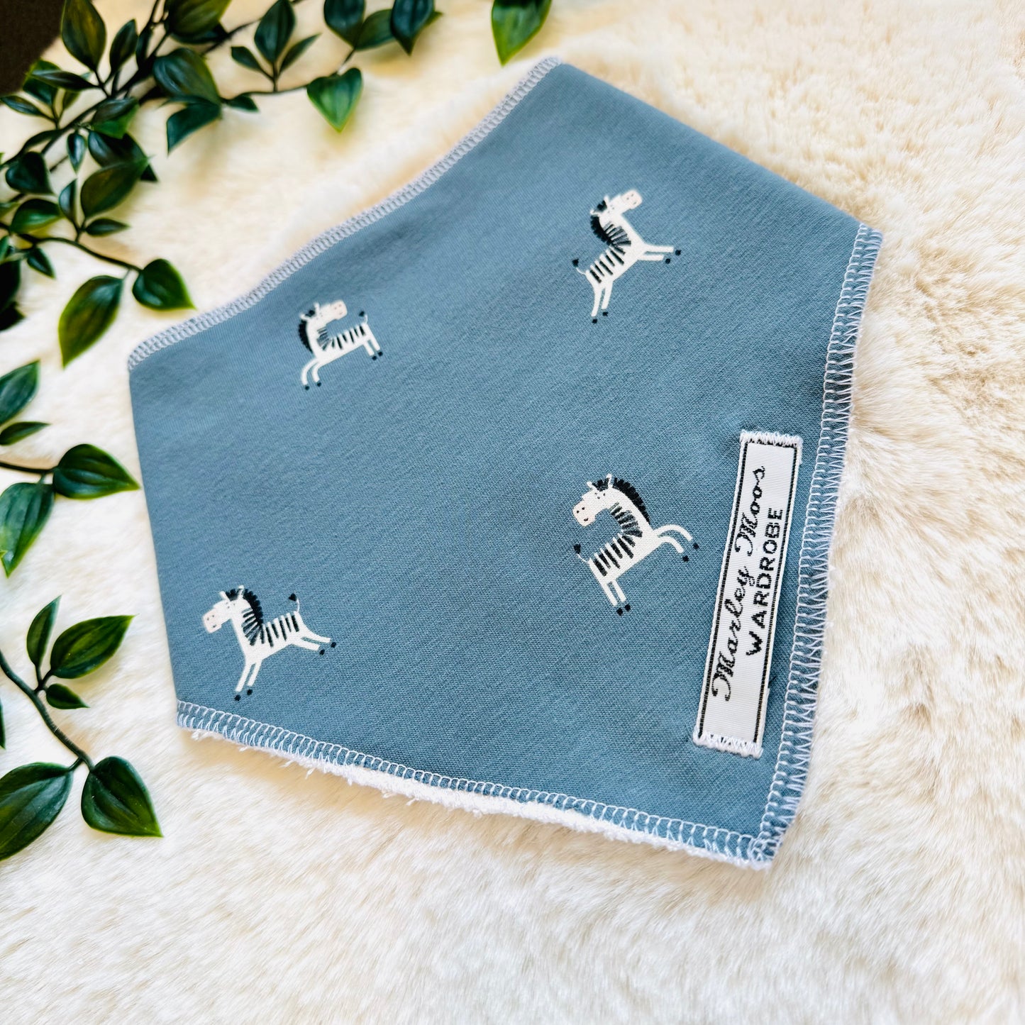 The Blue Zebra Baby & Toddler Bib