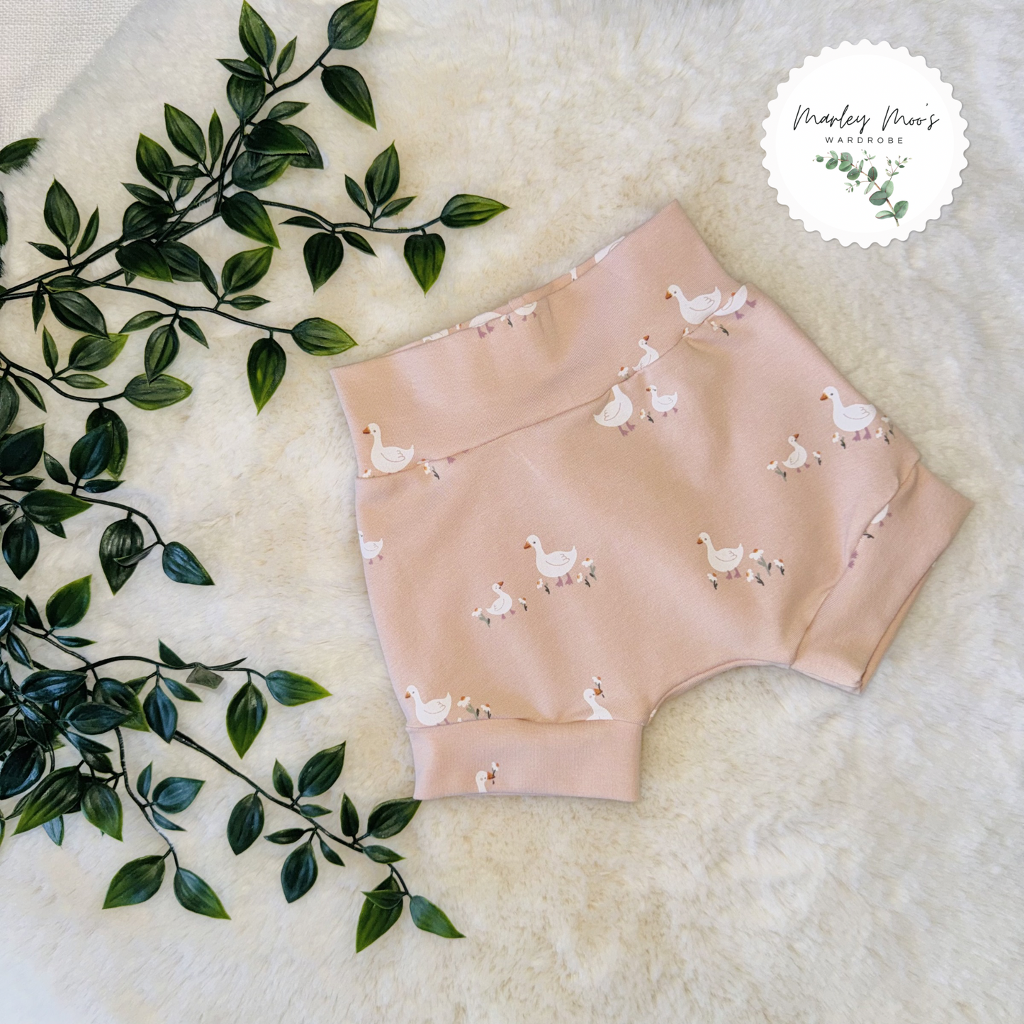 Pink Duck Shorts And T-Shirt Set