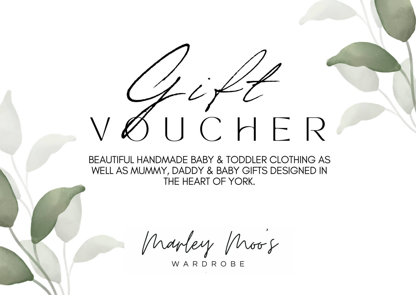 Marley Moo’s Wardrobe Gift Voucher