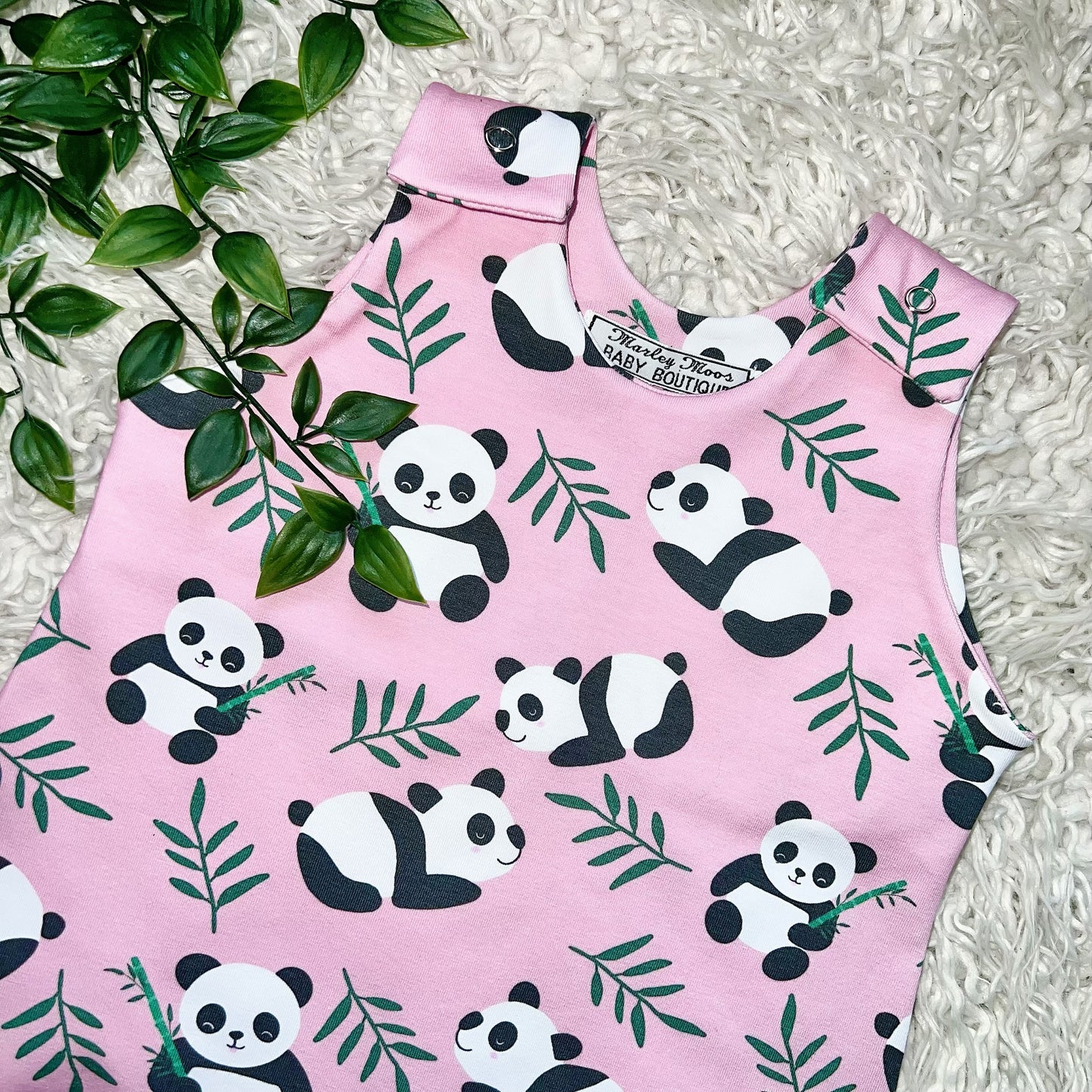 The Panda Romper - Pink
