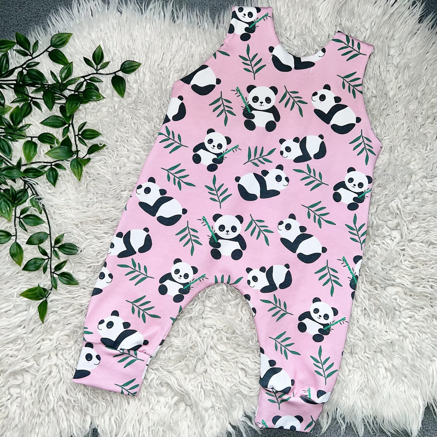 The Panda Romper - Pink