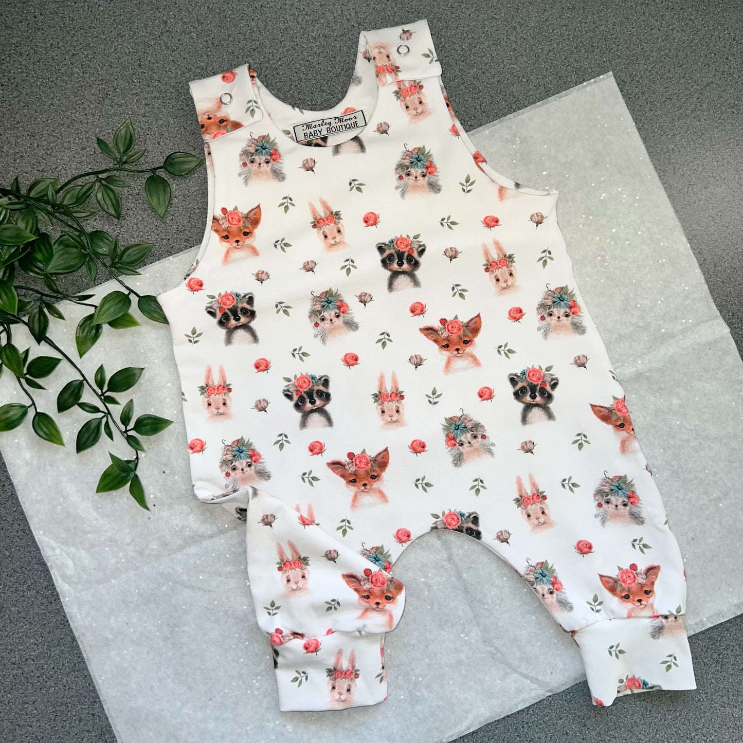 The Woodland Rose Romper