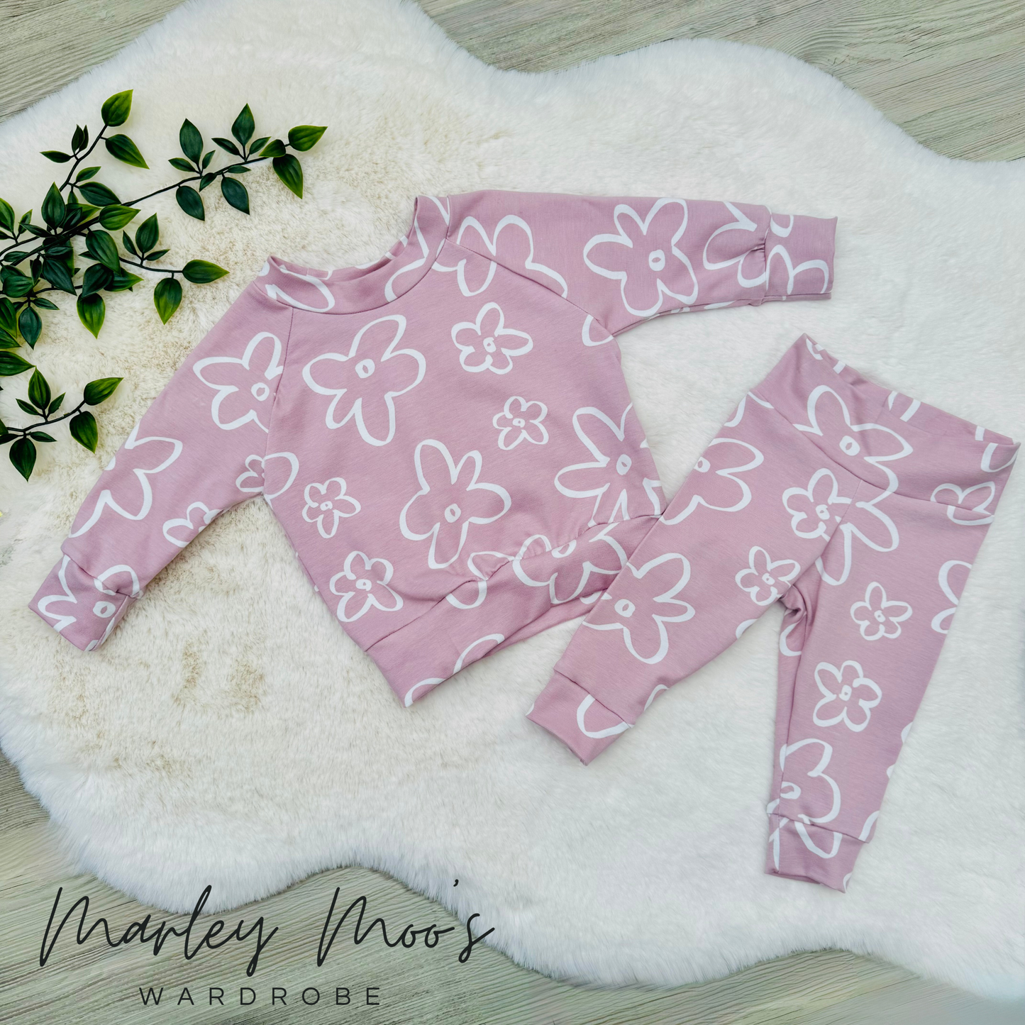 Pink Flower Power Lounge Set