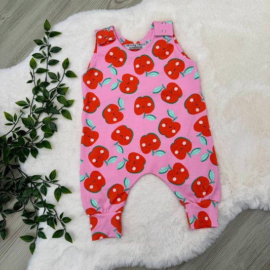 The Pink Apple Romper
