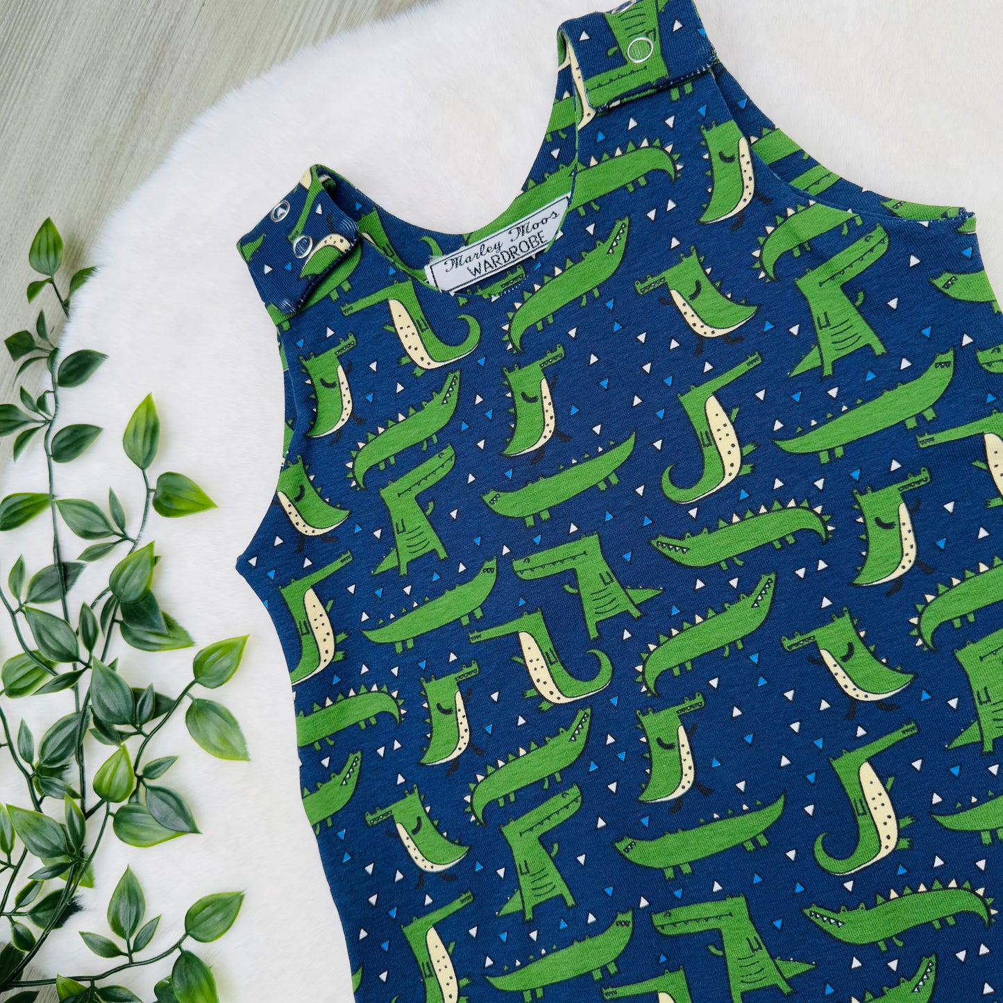 The Navy Croc Romper