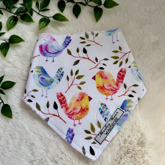 The White Birds Baby Bib