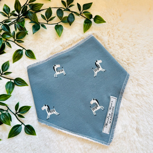 The Blue Zebra Baby & Toddler Bib