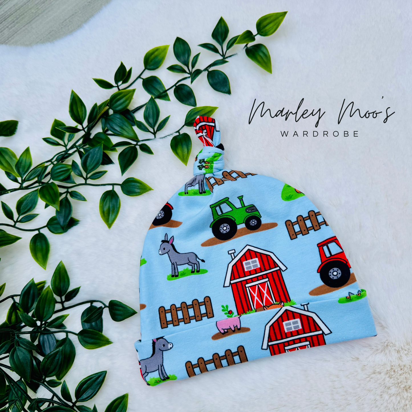 Blue Farmyard Friends Hat