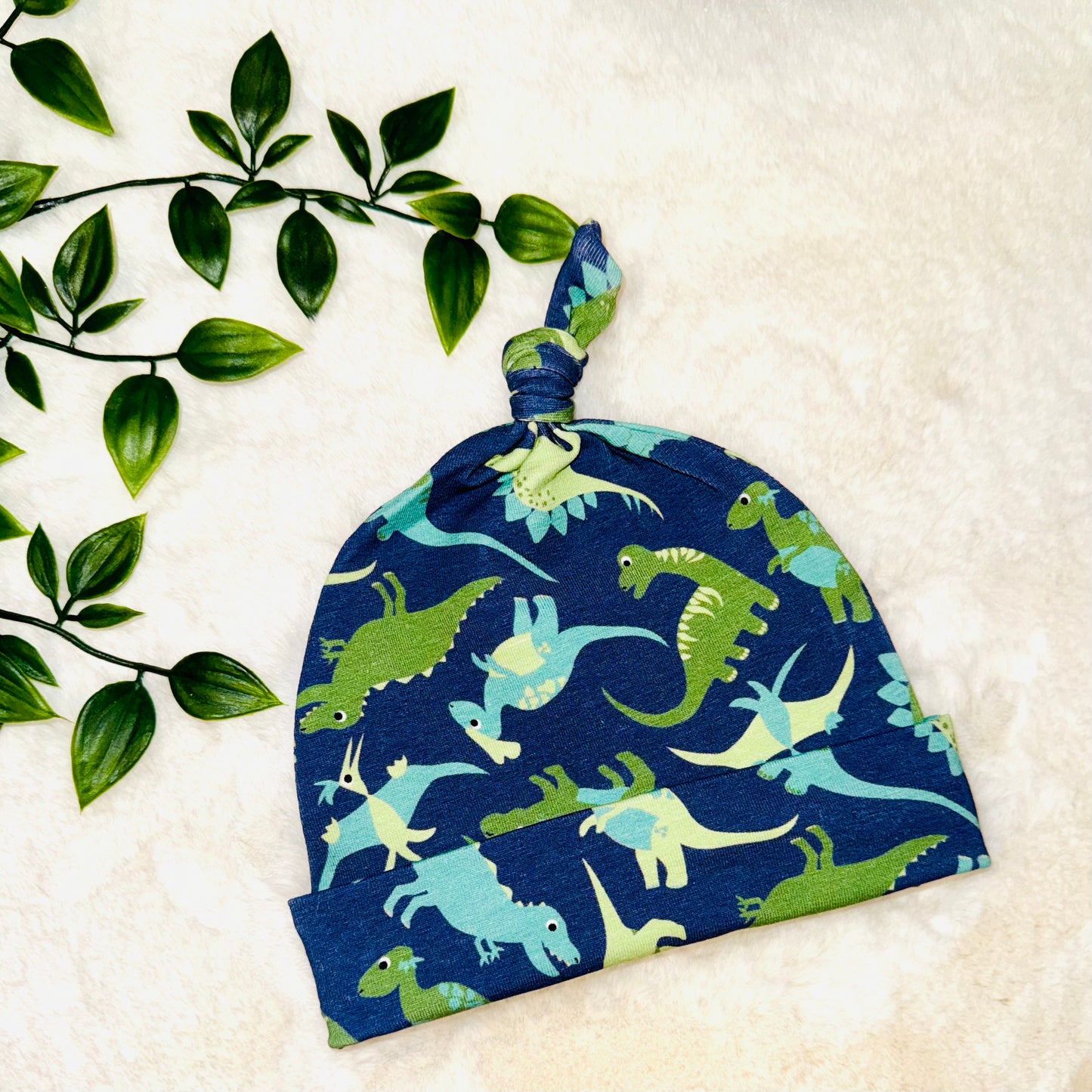 The Navy Dino Baby Hat