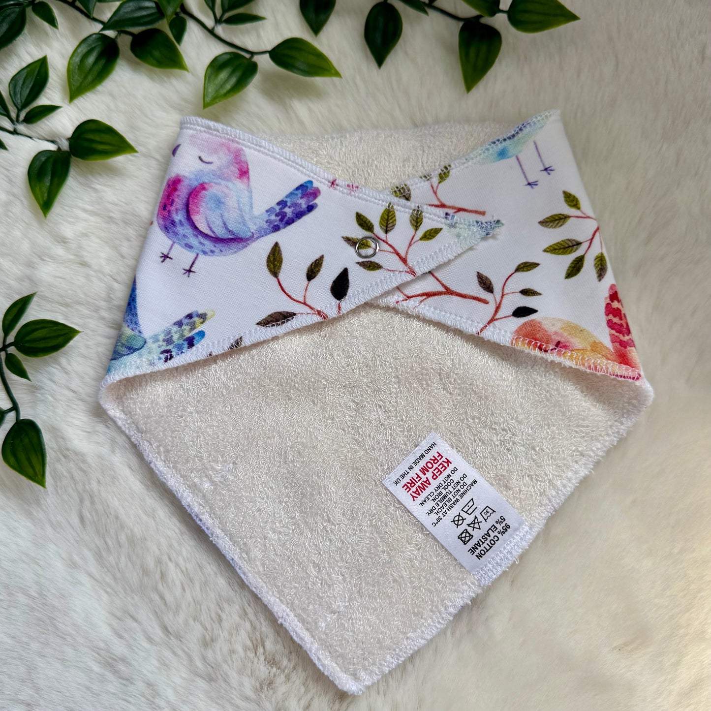 The White Birds Baby Bib