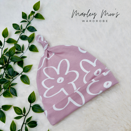 Pink Flower Power Hat