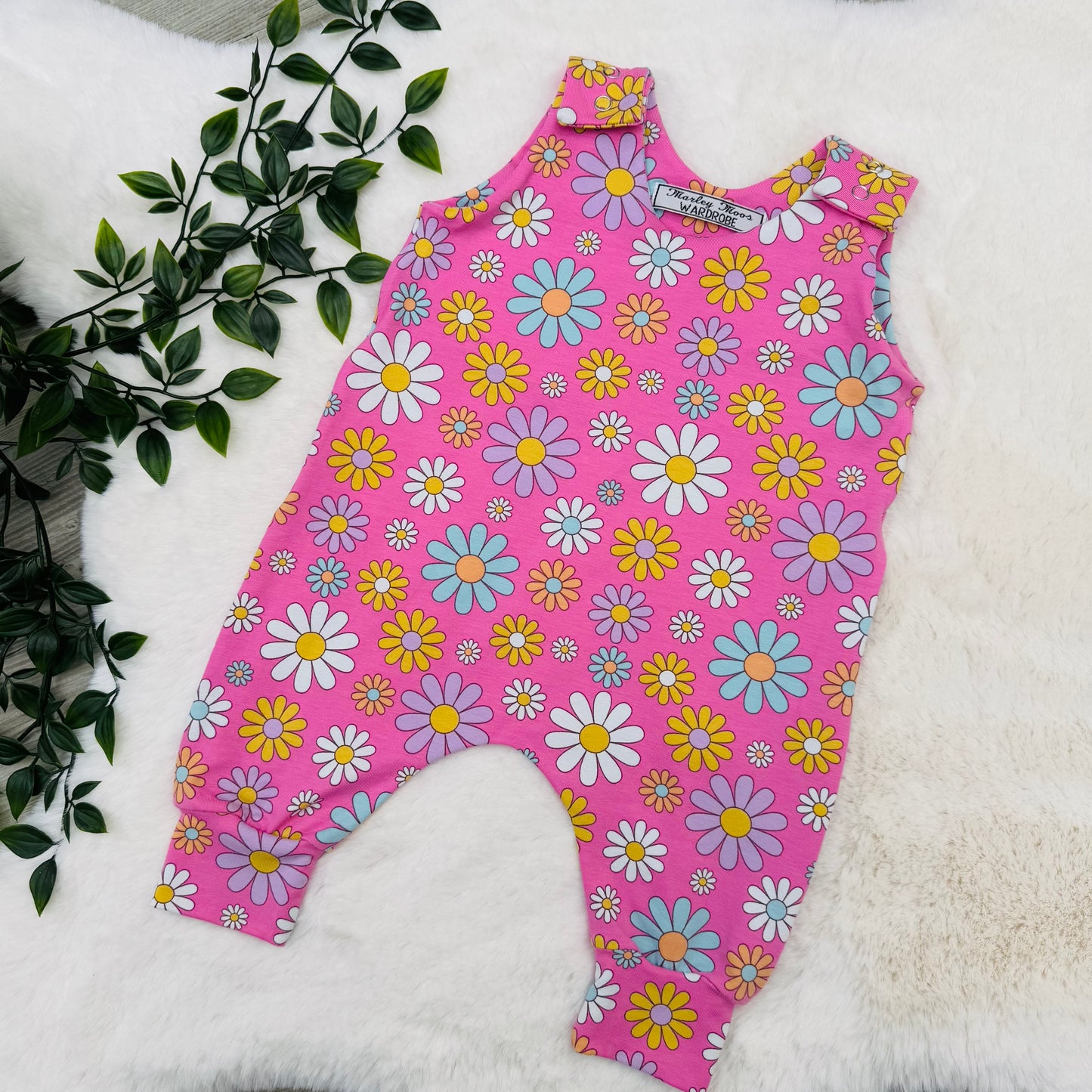 The Pink Daisy Romper
