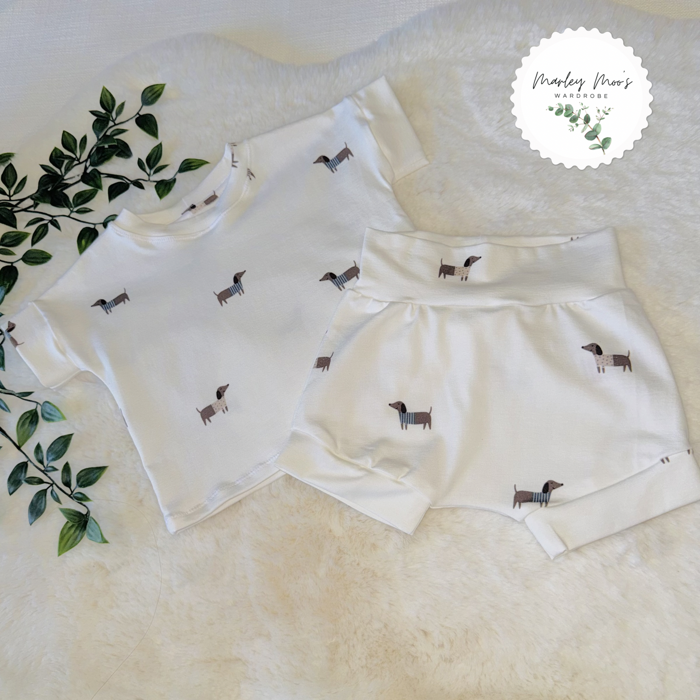 Sausage Dog Shorts And T-Shirt Set