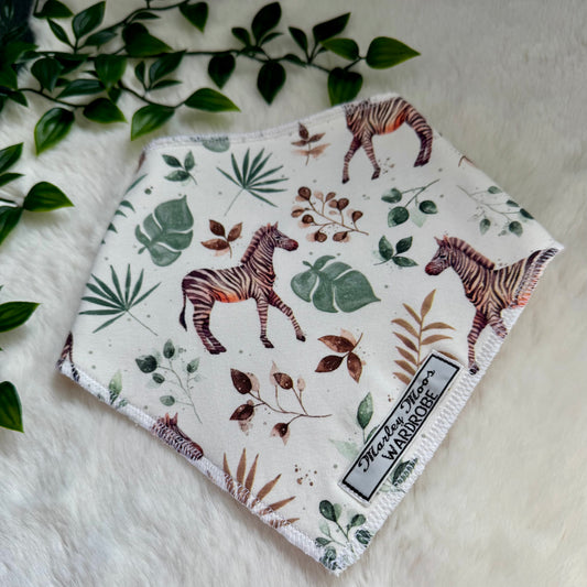 The White Zebra Baby Bib