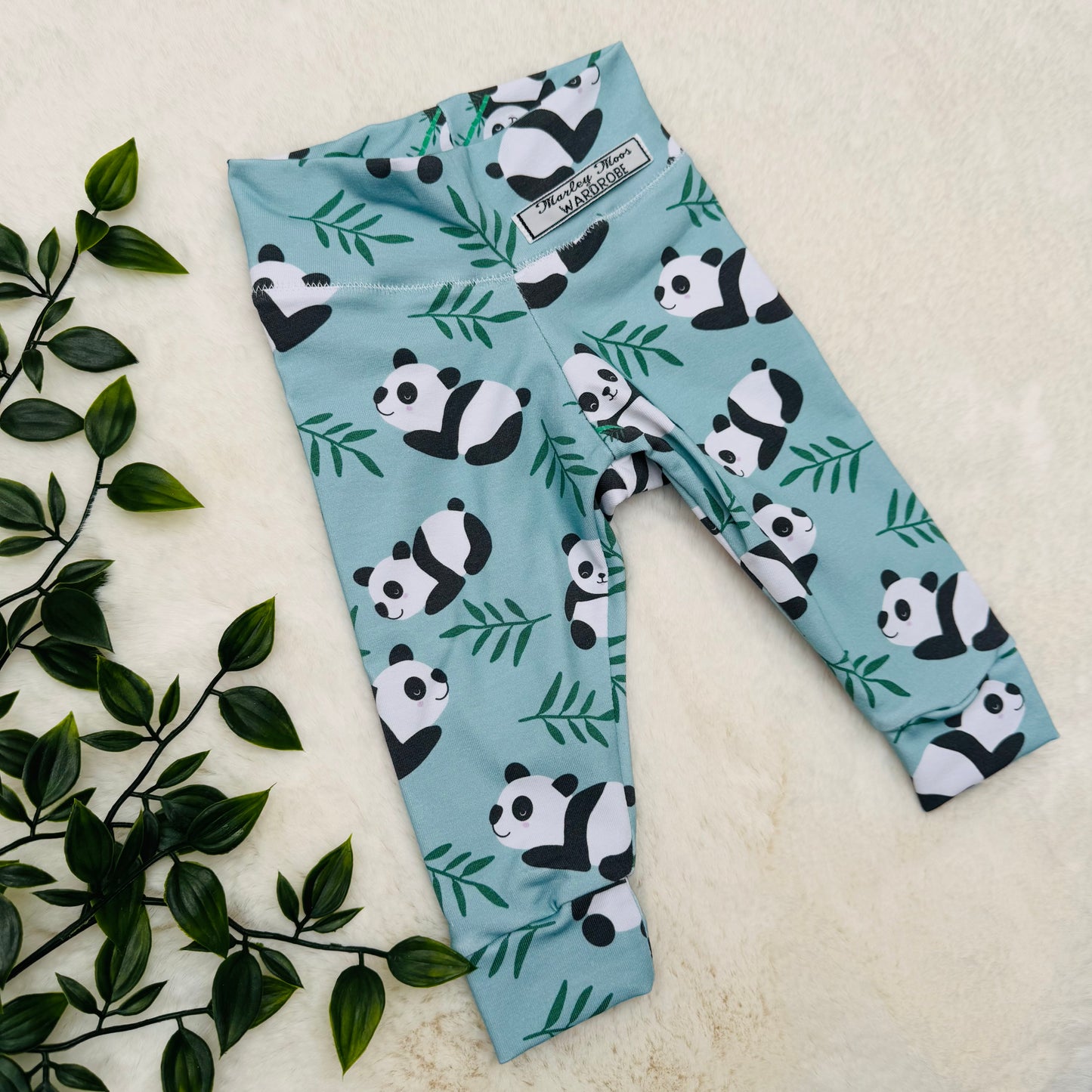 The Mint Green Panda Leggings