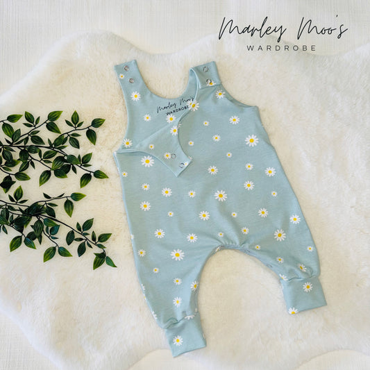 Mint Daisy Romper