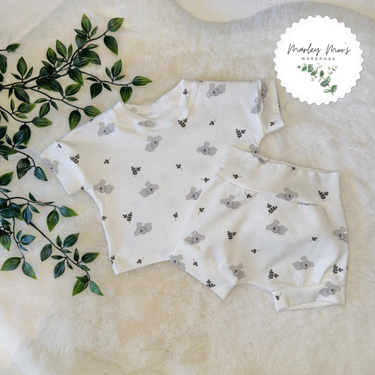 Koala Shorts & T-Shirt Set