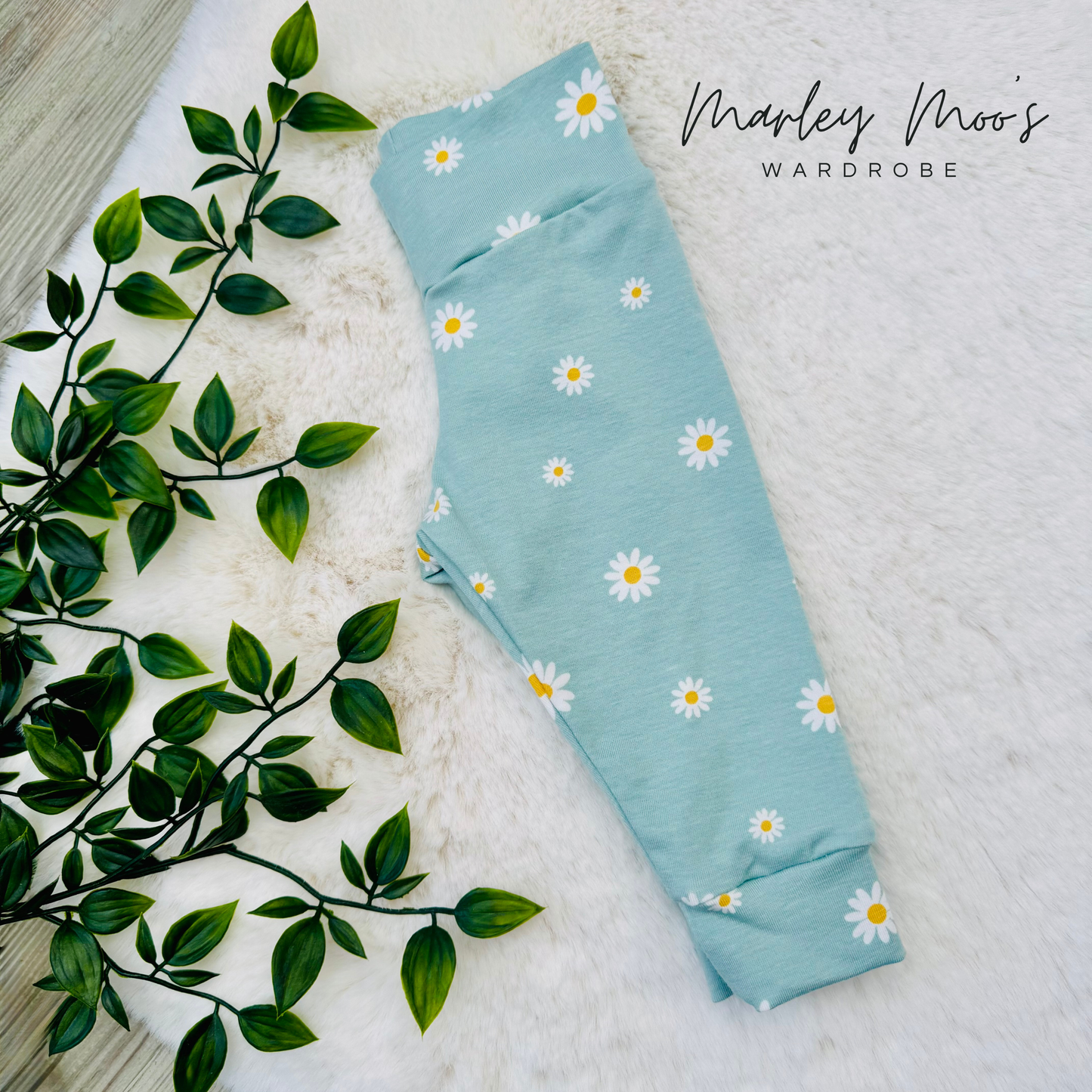 Mint Daisy Leggings