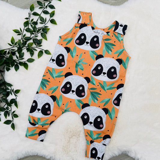 The Orange Panda Romper