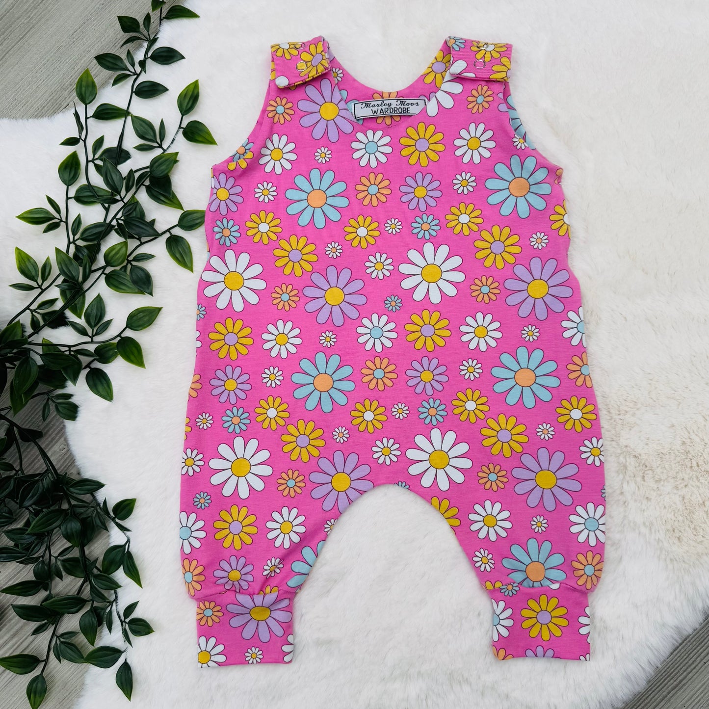 The Pink Daisy Romper