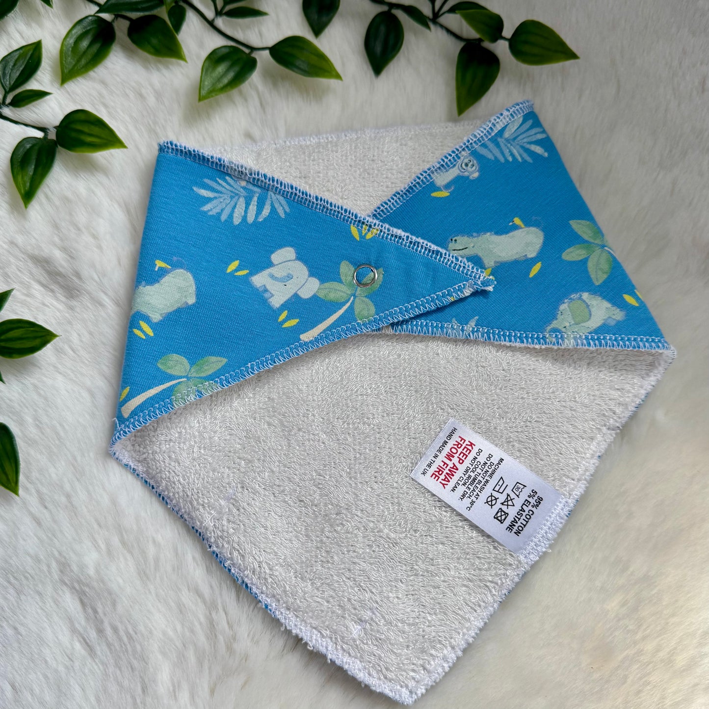 The Blue Elephant Safari Baby Bib