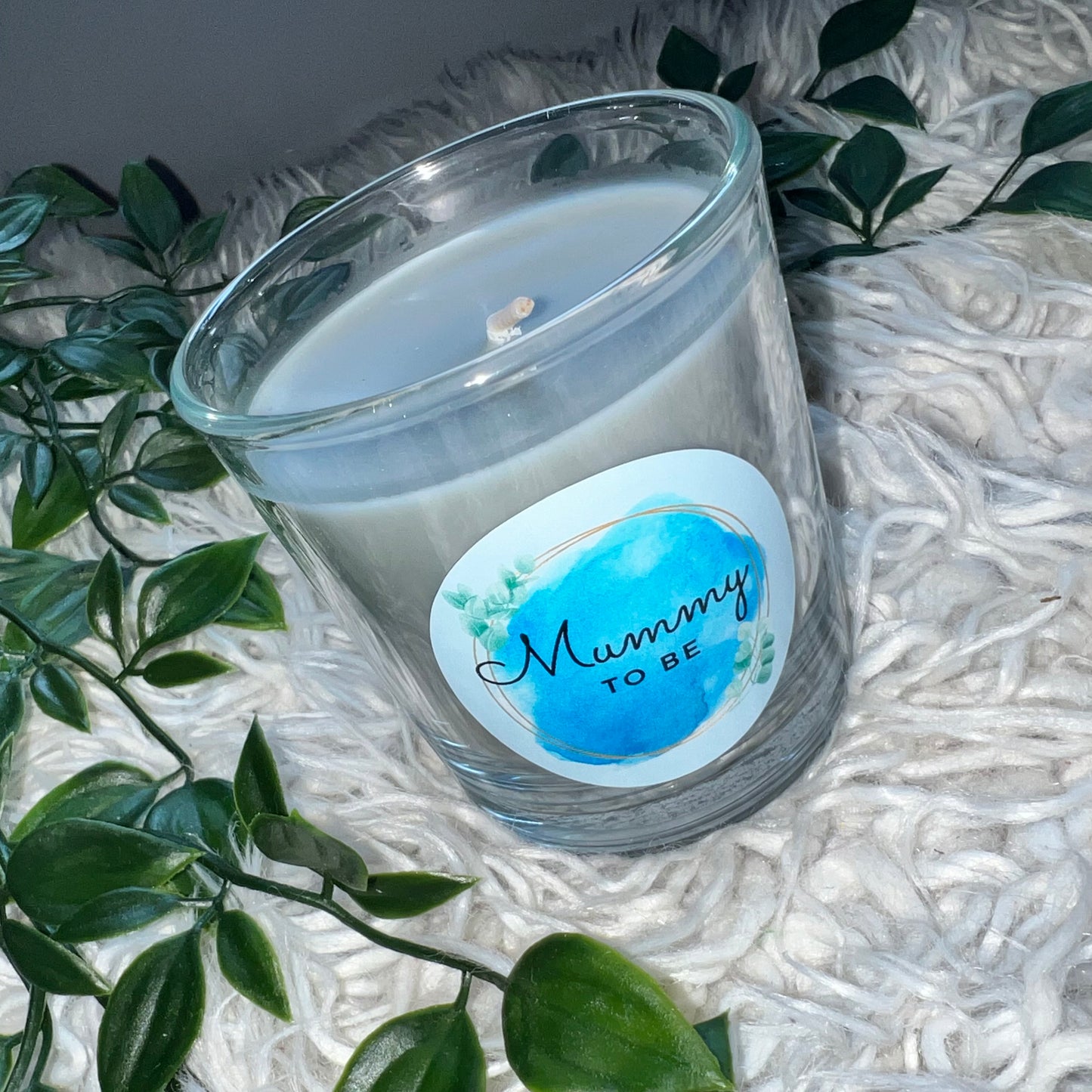 Mummy To Be Candle - Blue