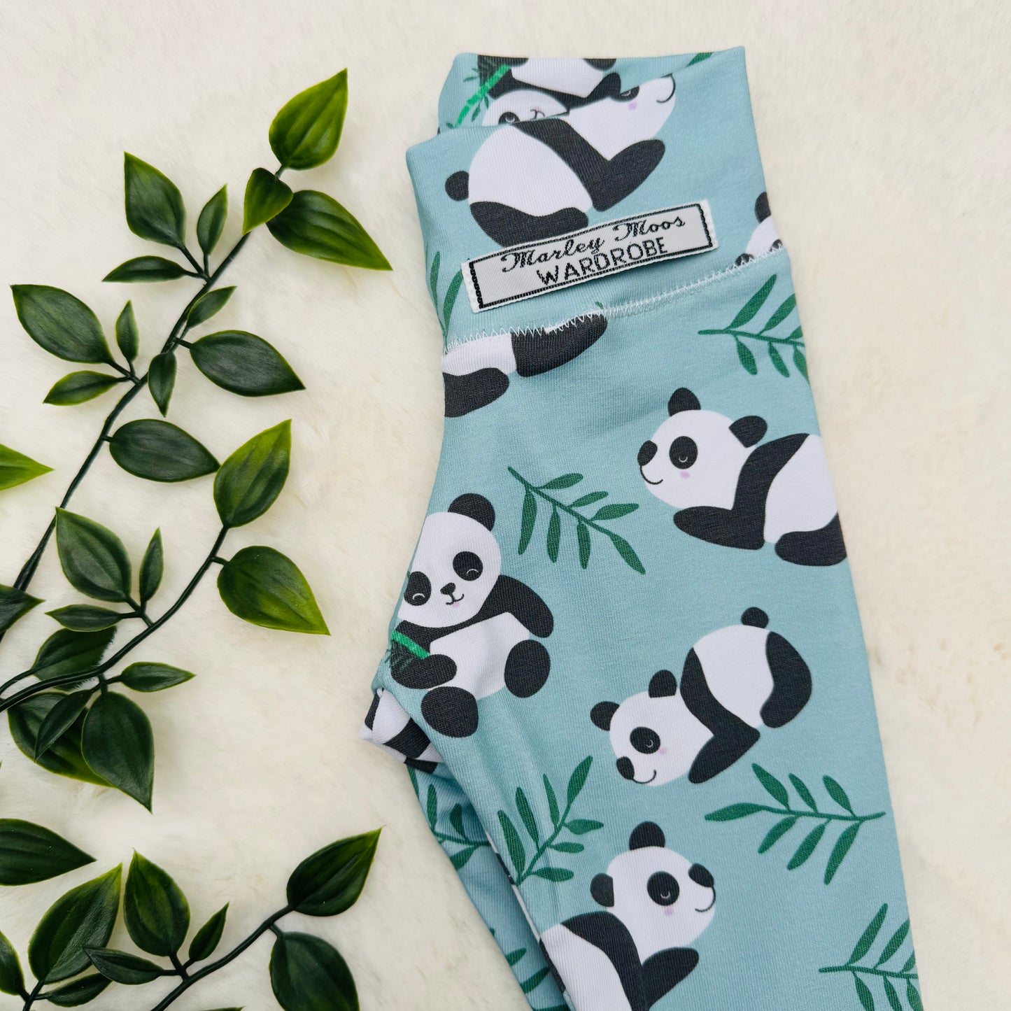 The Mint Green Panda Leggings