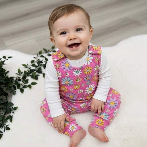 The Pink Daisy Romper