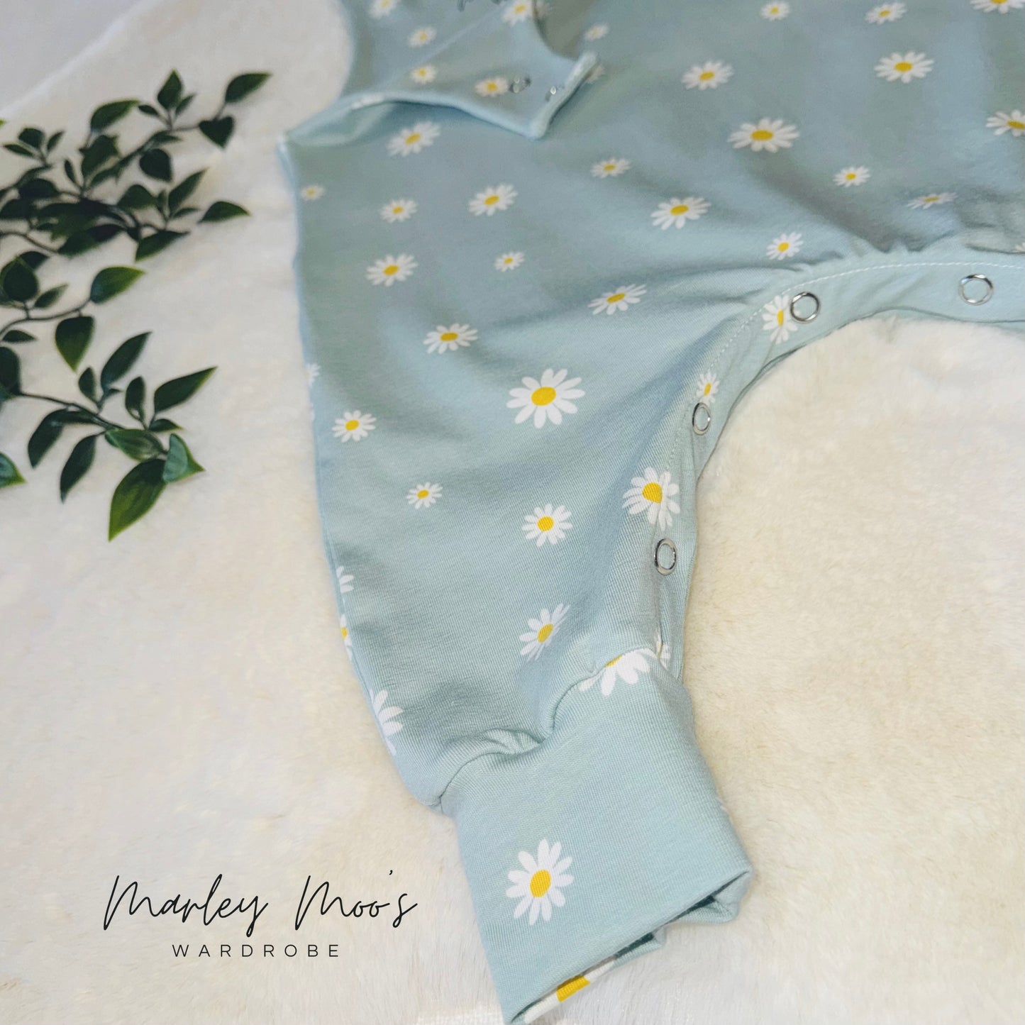 Mint Daisy Romper