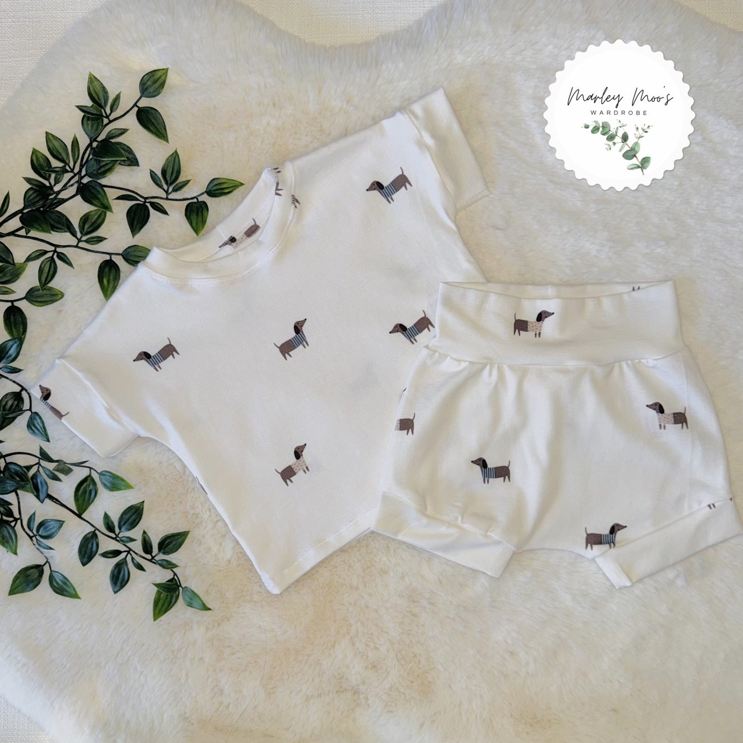 Sausage Dog Shorts And T-Shirt Set