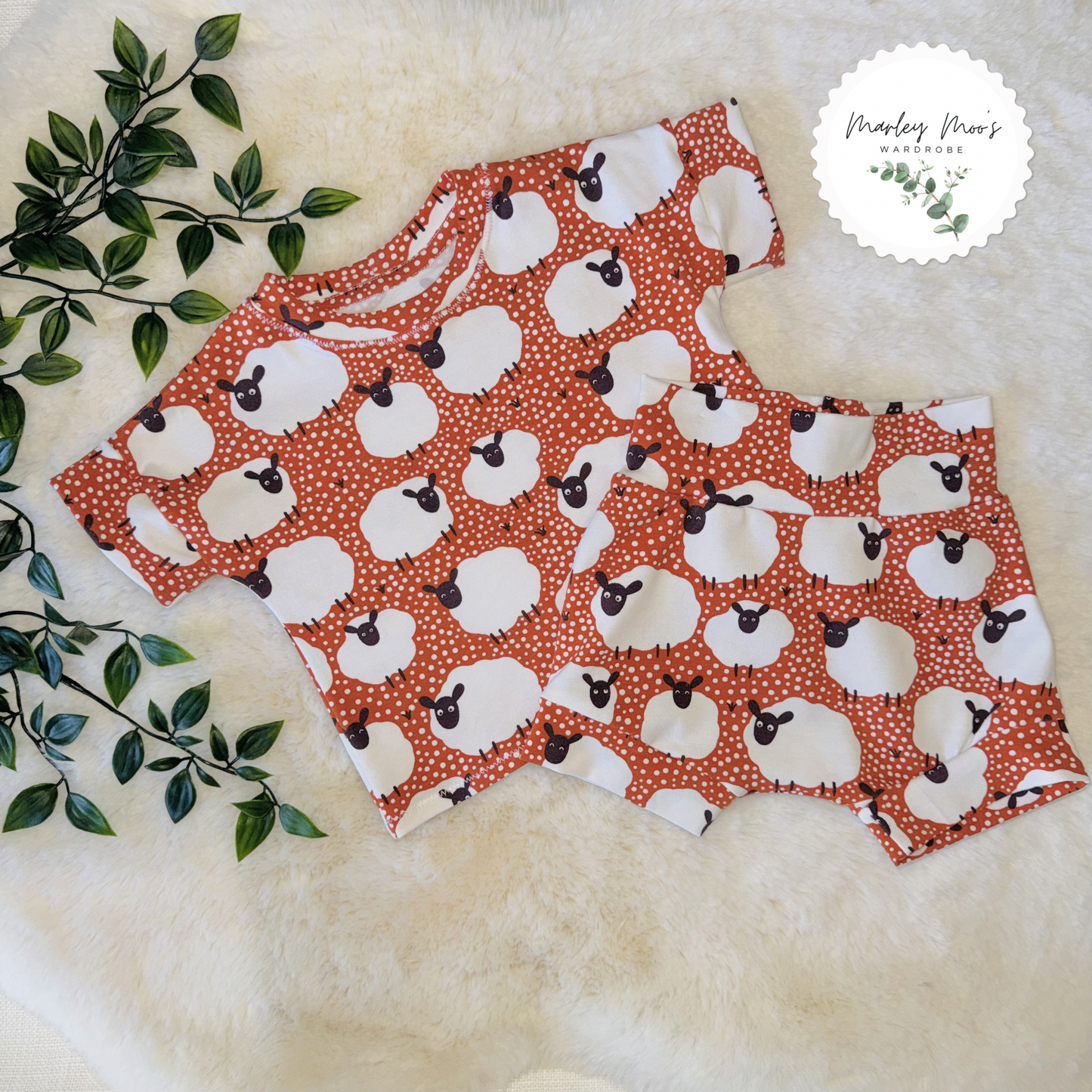 Sheep Shorts And T-Shirt Set