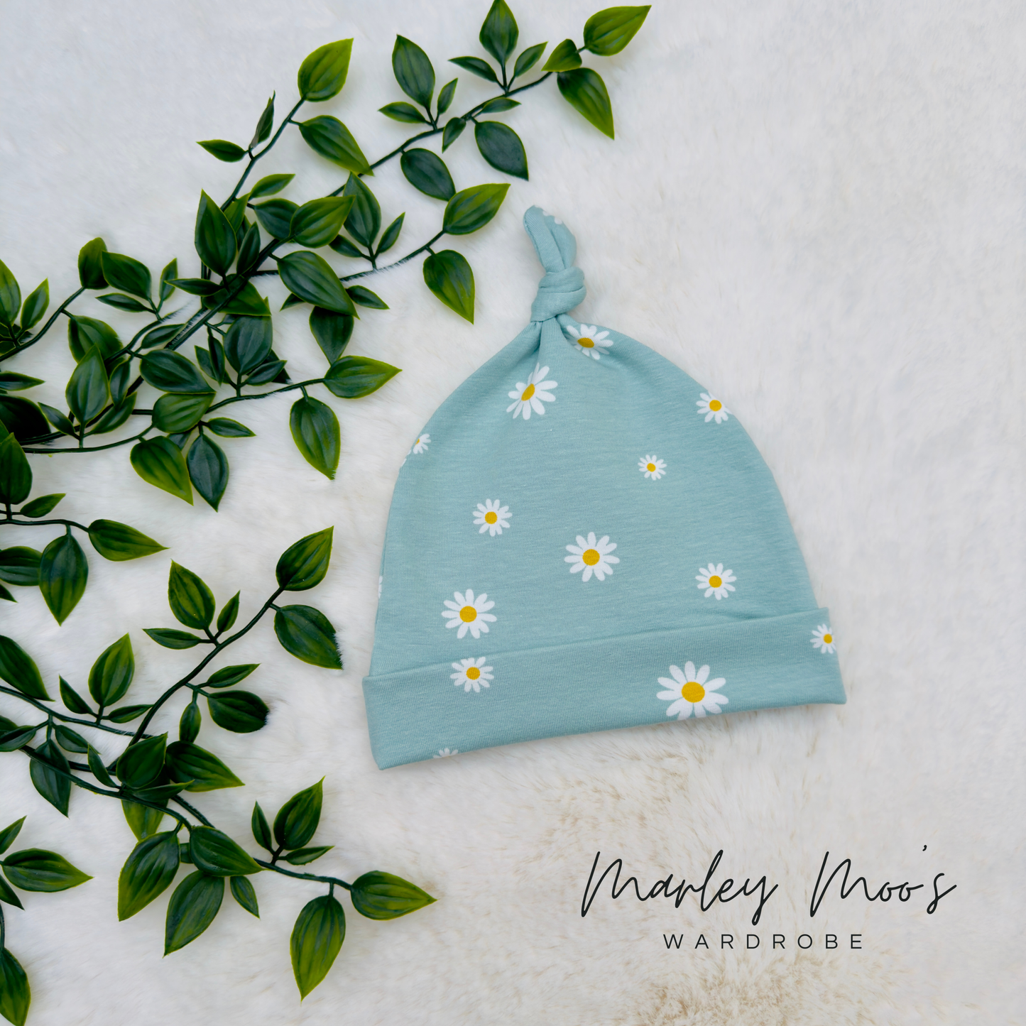 Mint Daisy Hat