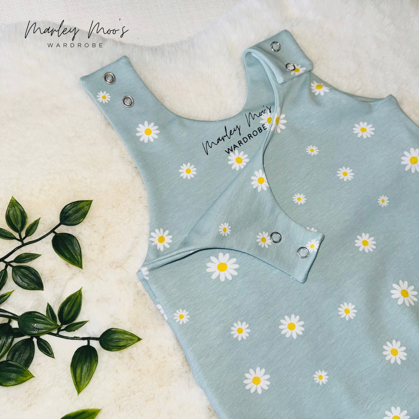 Mint Daisy Romper