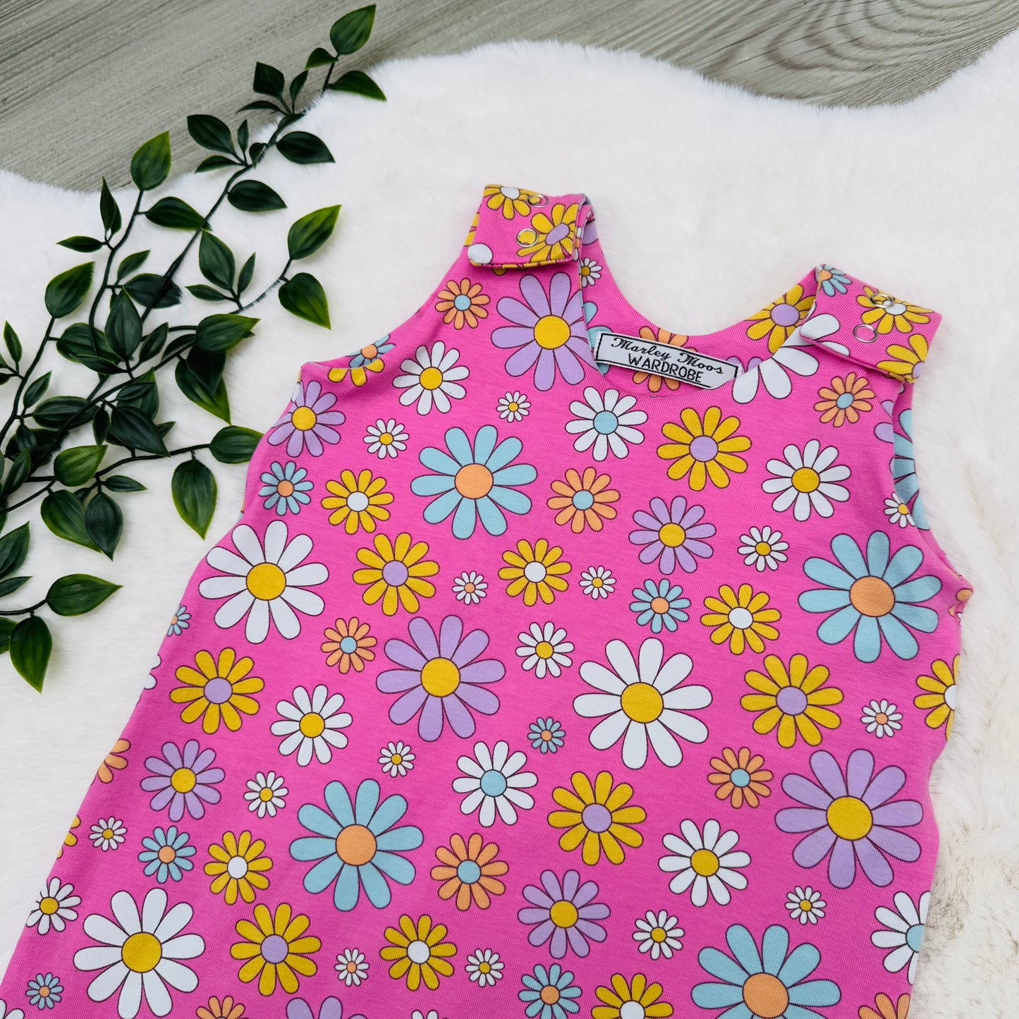 The Pink Daisy Romper